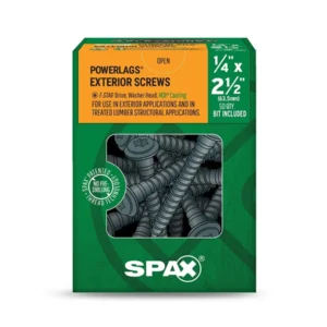 Shadow Hunter Elevators 1/4" x 2-1/2" Structural Screws - 50 Count