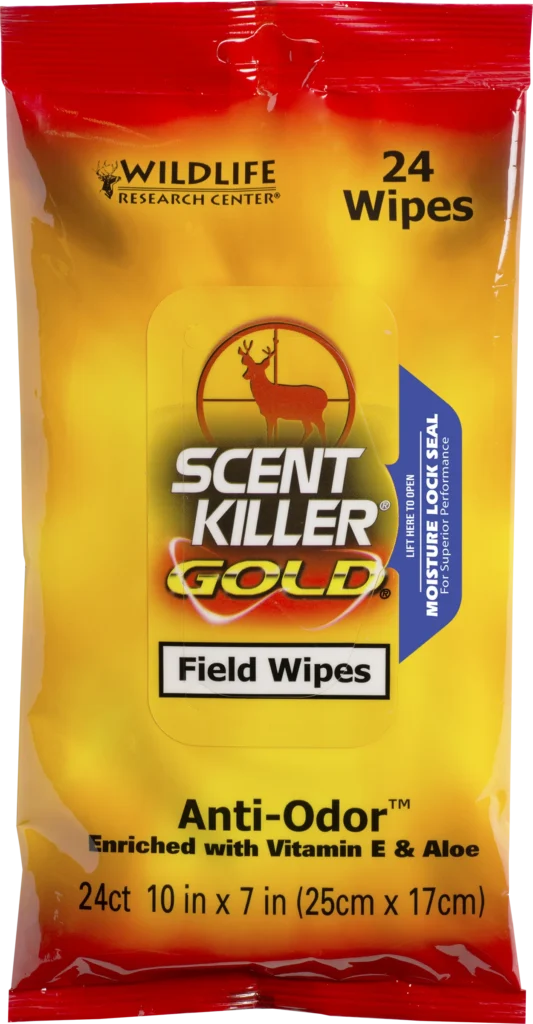Wildlife Research Center Scent Killer Gold Field Wipes - 24 Pack