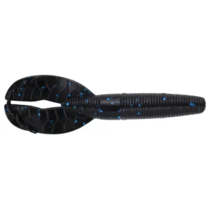 Yamamoto Shinobi Grub 3.5" - Black with Large Blue Flake