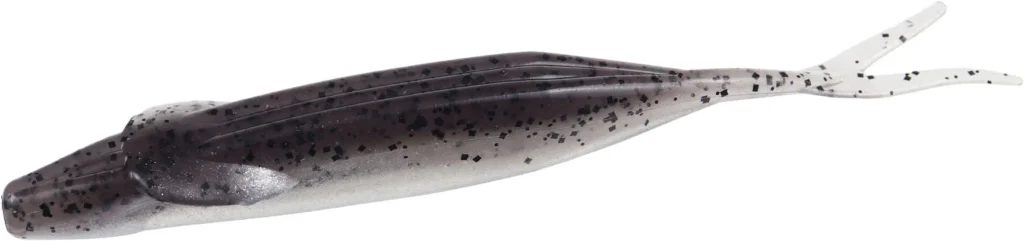 Zoom Winged Fluke 7.5" - Smoke Pepper Clear