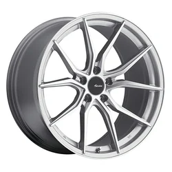 Advanti Racing 80S-HY8850845S - 80S Hybris, 5x4.25 +45mm, Silver with Machined Face