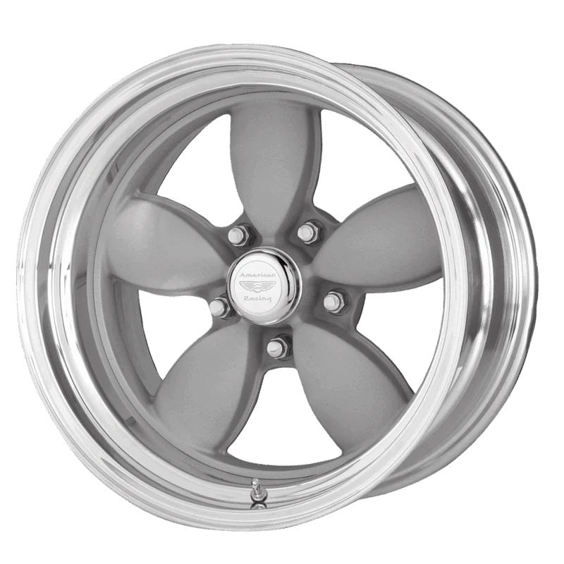 American Racing Vintage VN402775641 - Classic 200S, Two-pc Mag Gray Polish Barrel, Vn402 Classic 200s