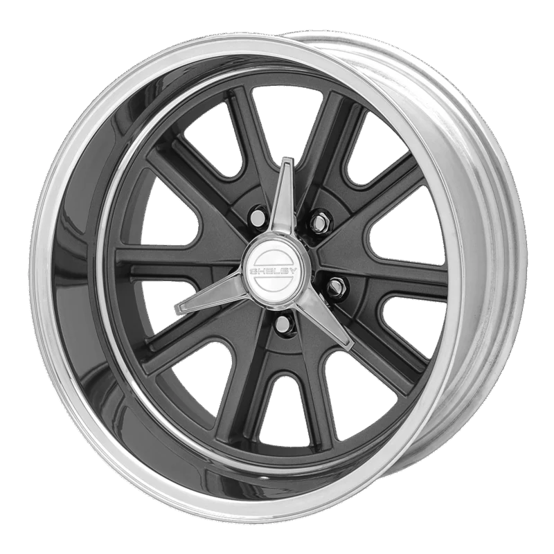 American Racing Vintage VN427884945 - Shelby Cobra, Two-pc Mag Gray Polish Barrel, Vn427 Shelby Cobra