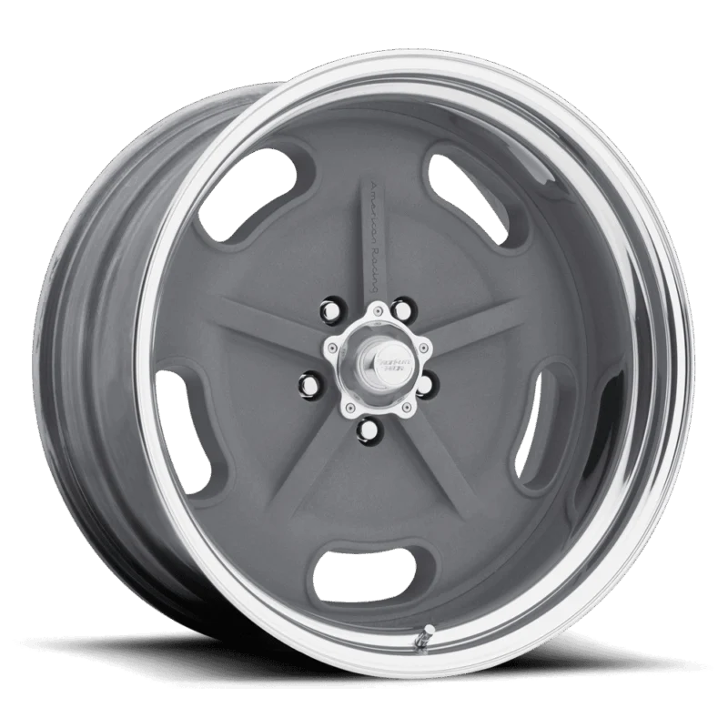American Racing Vintage VN4707117345 - Salt Flat, Mag Gray W/ Polished Barrel, Vn470 Salt Flat
