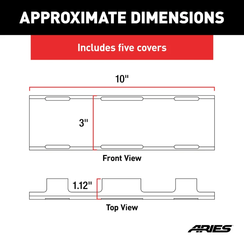 ARIES 1501279 - LED Lights, Black Plastic
