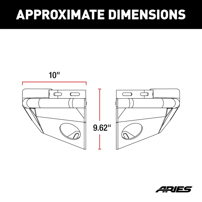 ARIES 2081221 - TrailChaser, Textured Black Powder Coat