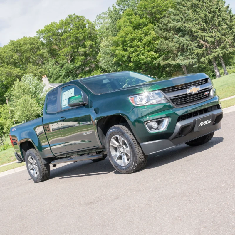 ARIES S224052 - 4-Inch Oval Side Bars, Extended Cab, Black