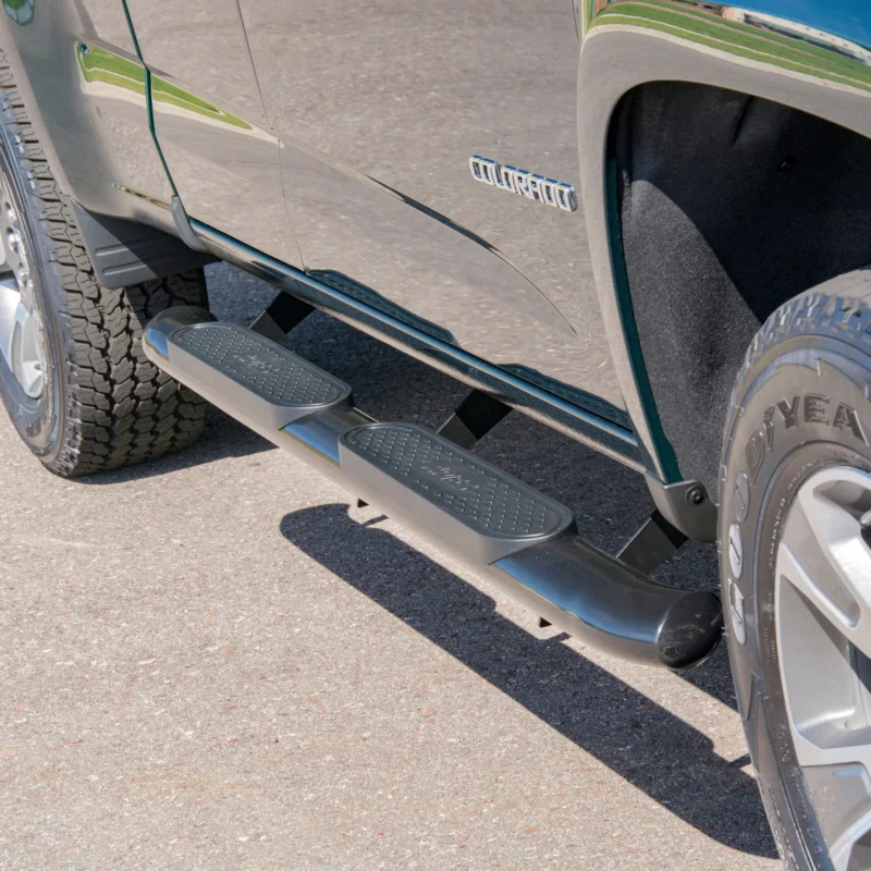 ARIES S224052 - 4-Inch Oval Side Bars, Extended Cab, Black