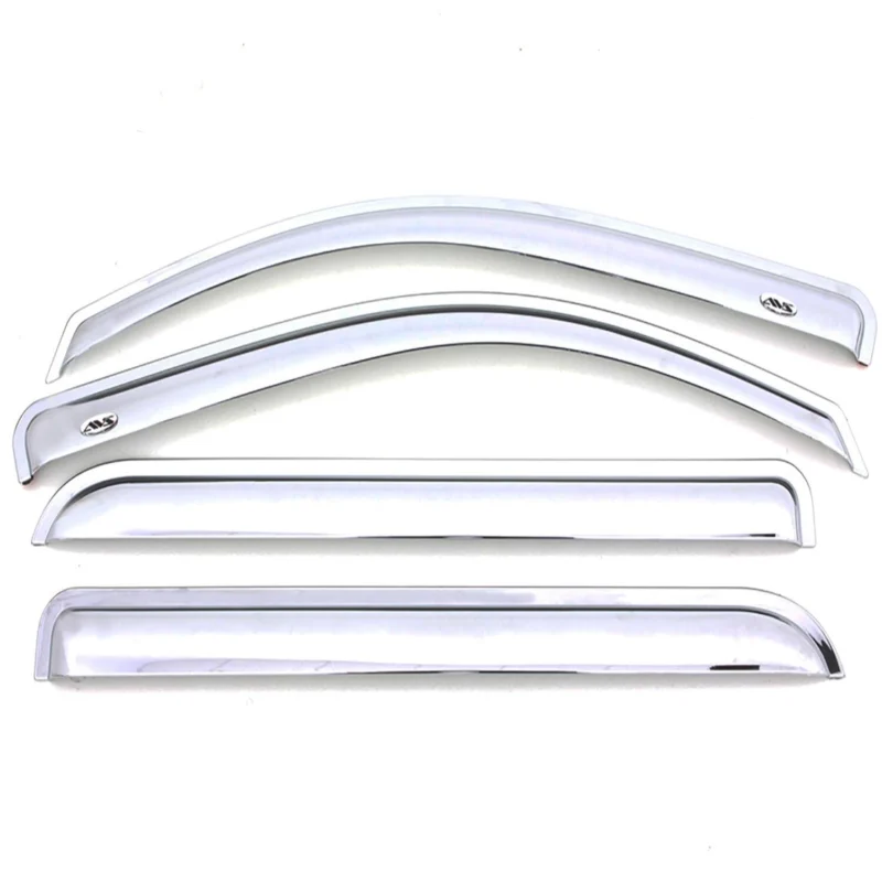 Auto Ventshade AVS 684806 - AVS Chrome Ventvisor, Crew Cab, Outside Mount