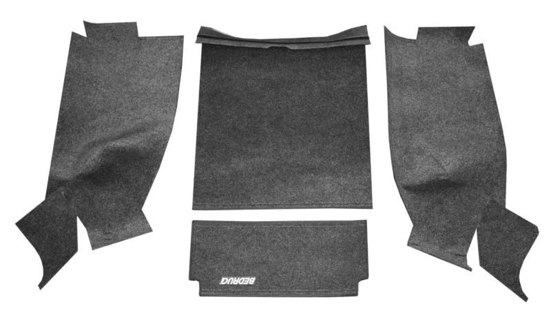 BedRug BRCJ81R - Jeep Floor & Cargo Liner, Charcoal, Polypropylene Fiber