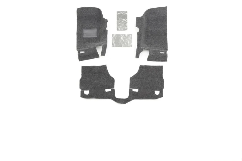 BedRug BRJK07F2 - Jeep Floor & Cargo Liner, Charcoal, Polypropylene Fiber