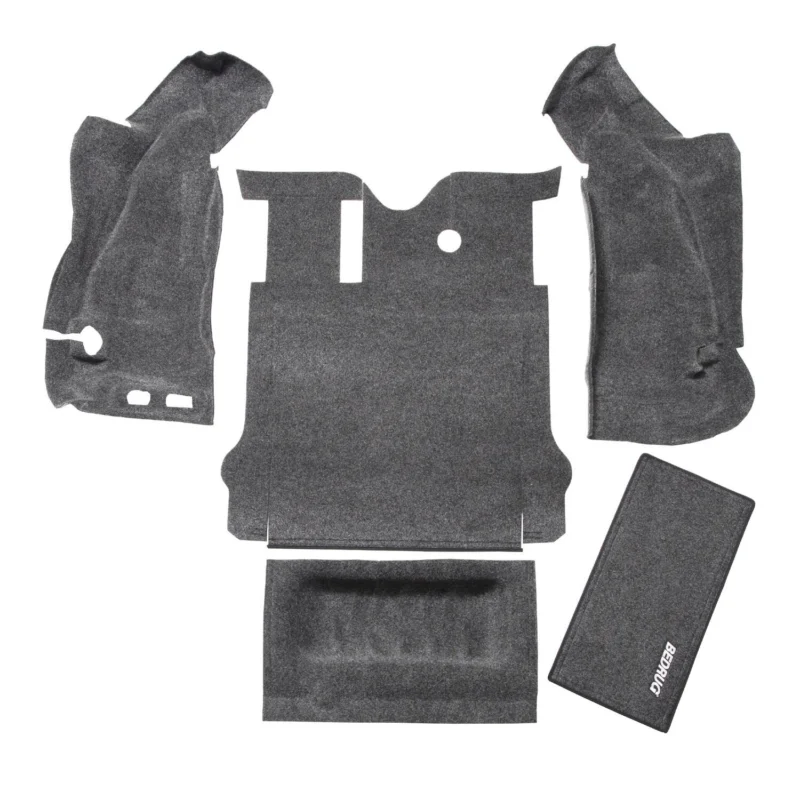 BedRug BRJK11R2 - Jeep Floor & Cargo Liner, Charcoal, Polypropylene Fiber