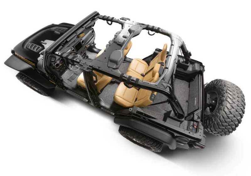 BedRug BRJL18R4 - Jeep Floor & Cargo Liner, Charcoal, Polypropylene Fiber
