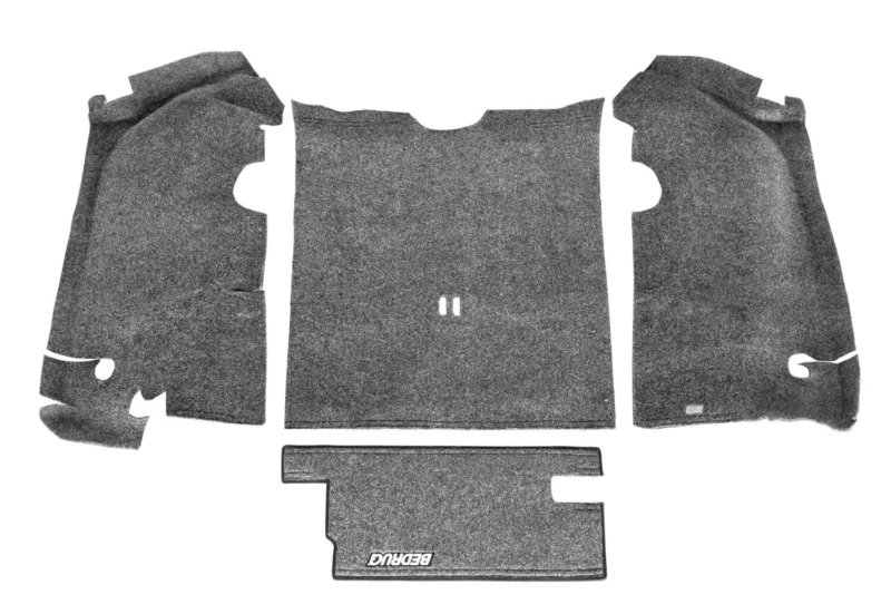 BedRug BRTJ97R - Jeep Floor & Cargo Liner, Charcoal, Polypropylene Fiber