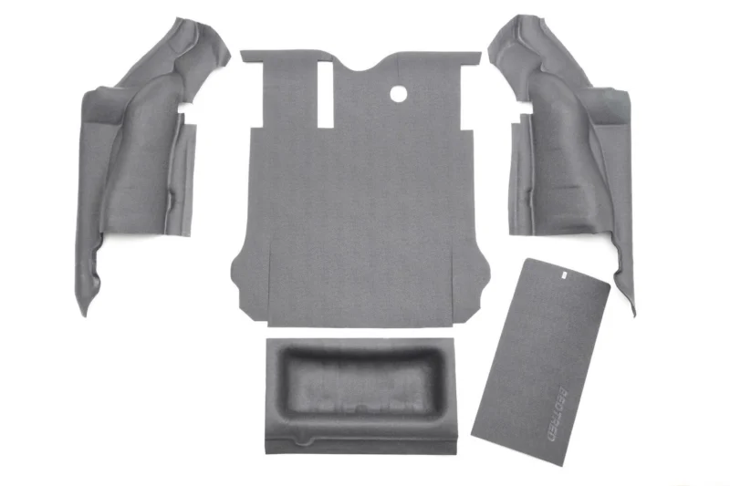 BedRug BTJK07R4 - BedTred Jeep Floor & Cargo Liner, Charcoal, Textured
