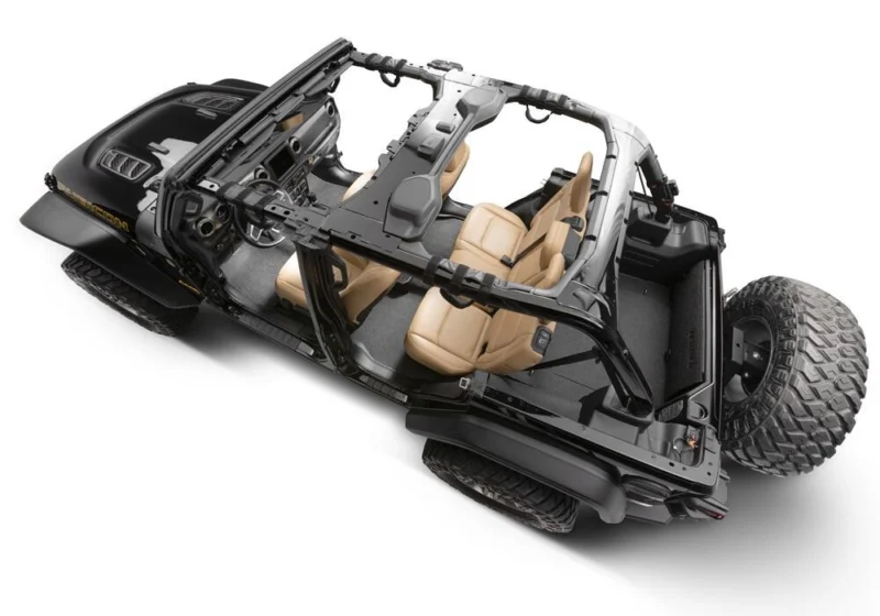 BedRug BTJL18F4 - BedTred Jeep Floor & Cargo Liner, Charcoal, Textured