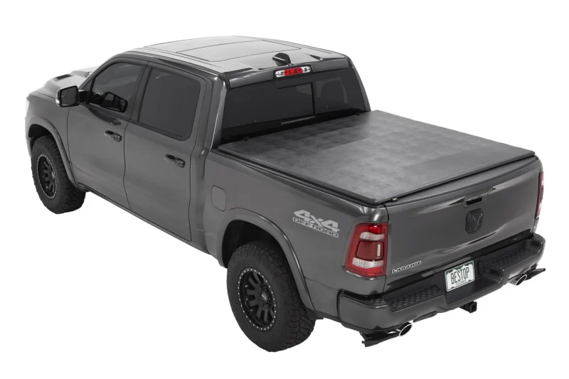 Bestop 16227-01 - EZ-Fold Soft Tonneau, Black, 5'7" Bed
