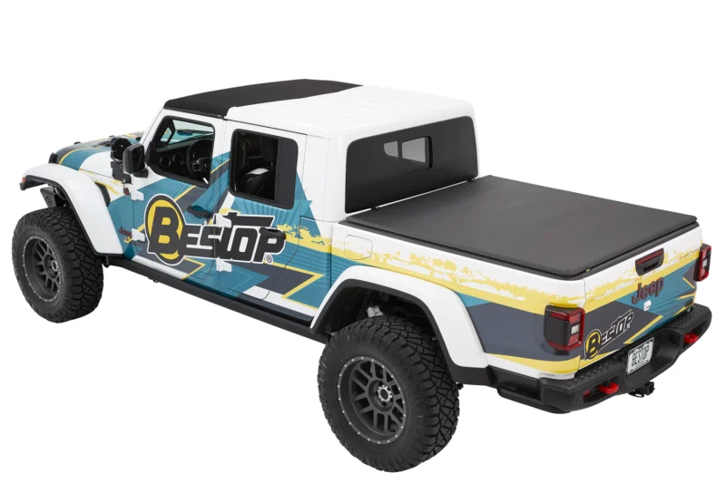 Bestop 16280-17 - EZ-Fold Soft Tonneau, Premium Black Twill, 5' Bed