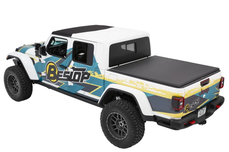 Bestop 19280-17 - EZ-Roll Soft Tonneau, Premium Black Twill, 5' Bed