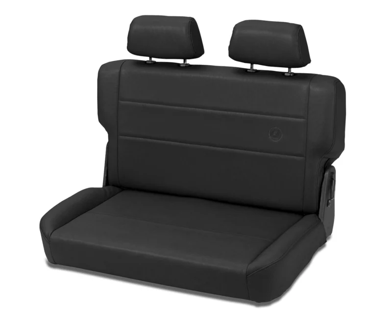 Bestop 39440-15 - Fold-N-Tumble Seat, Black Denim, All Vinyl