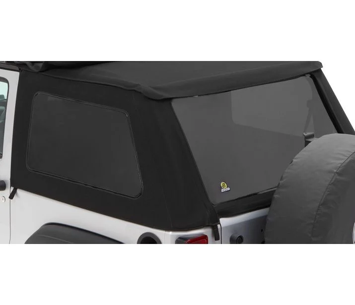 Bestop 58422-17 - Window Sets, Premium Black Twill