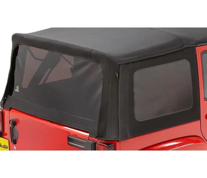 Bestop 58447-17 - Window Sets, Premium Black Twill