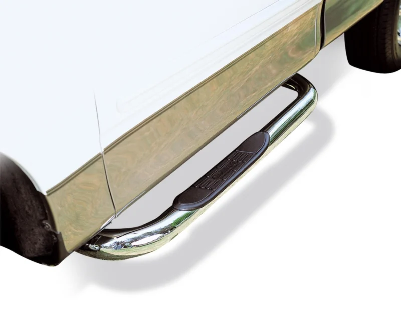 Big Country 370543 - 3" Round Classic Side Bars, Silver, Chrome