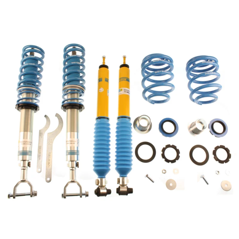 Bilstein 48-088749 - B8 5112 Leveling Kit, Dampers: Zinc Plated Front Yellow Rear/Springs: Blue
