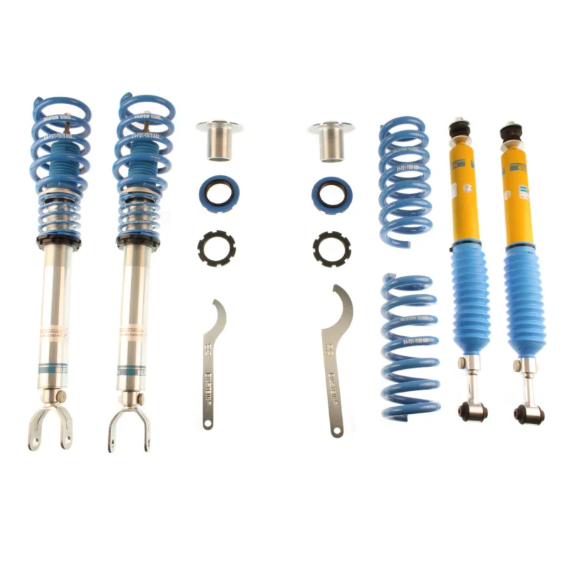 Bilstein 48-088763 - B8 5112 Leveling Kit, Dampers: Zinc Plated Front Yellow Rear/Springs: Blue