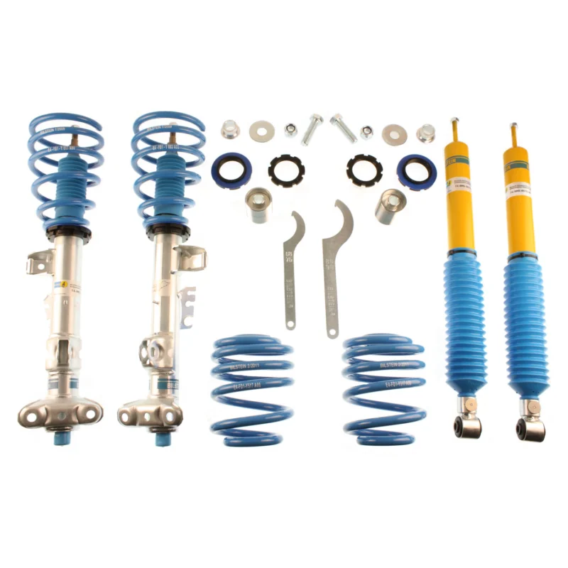 Bilstein 48-115766 - B8 5112 Leveling Kit, Dampers: Zinc Plated Front Yellow Rear/Springs: Blue