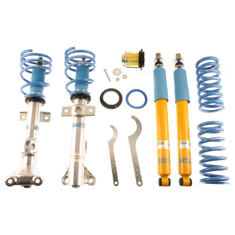 Bilstein 48-116077 - B8 5112 Leveling Kit, Dampers: Zinc Plated Front Yellow Rear/Springs: Blue