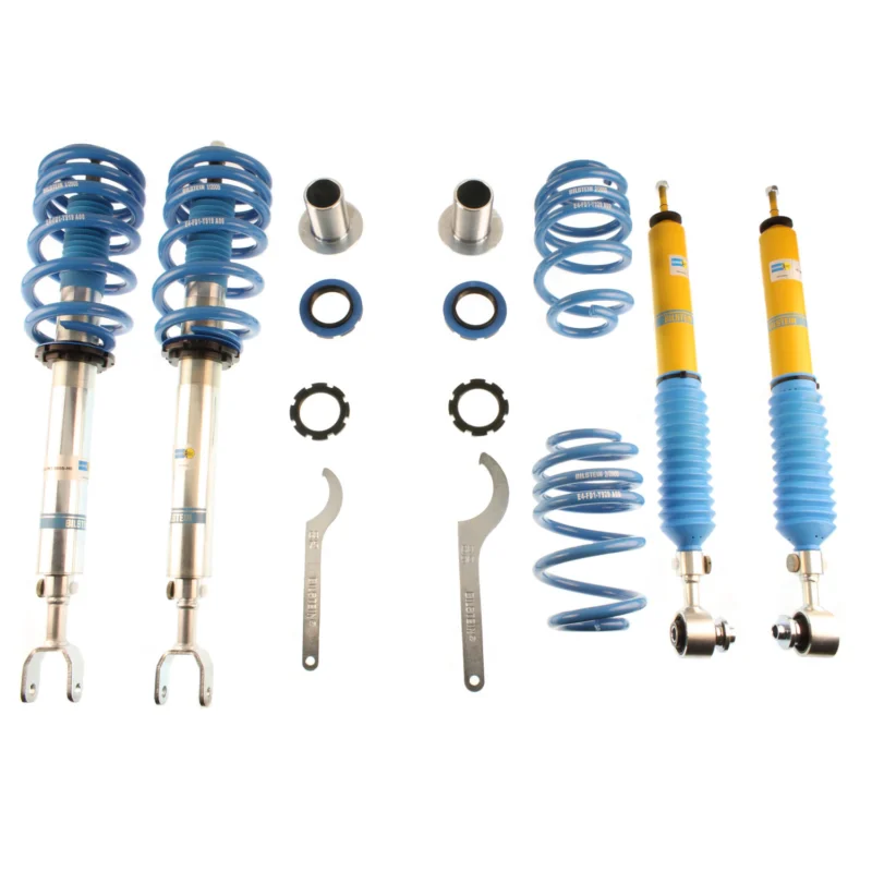 Bilstein 48-116541 - B8 5112 Leveling Kit, Dampers: Zinc Plated Front Yellow Rear/Springs: Blue