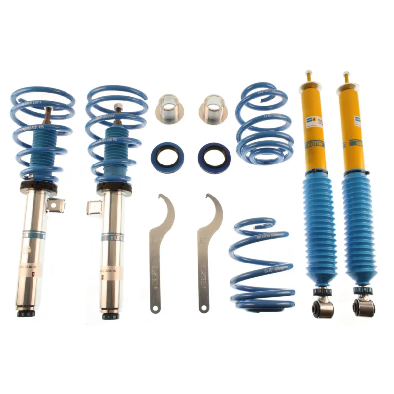 Bilstein 48-126380 - B8 5112 Leveling Kit, Dampers: Zinc Plated Front Yellow Rear/Springs: Blue