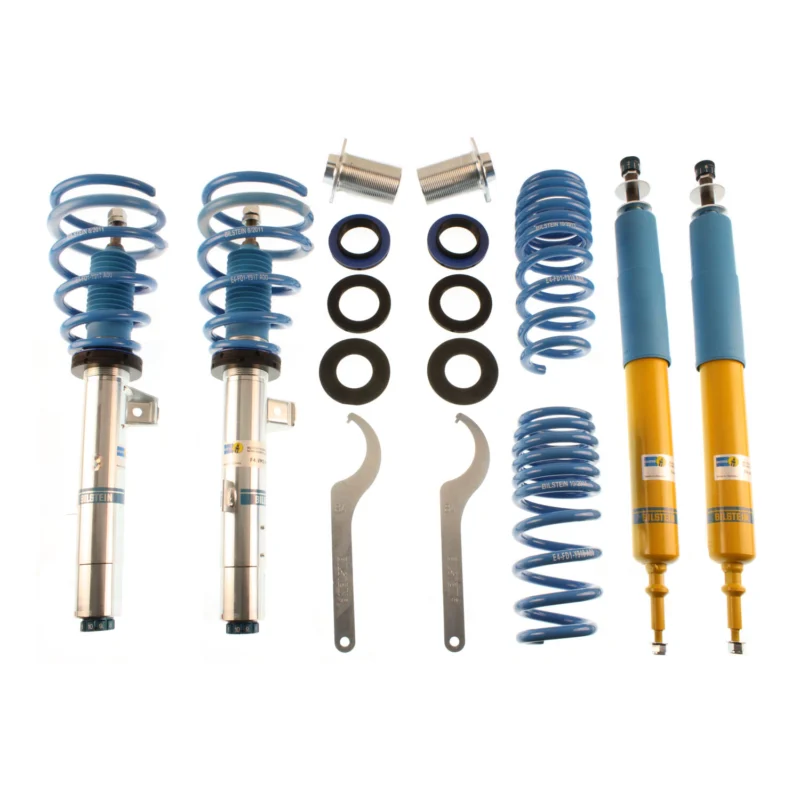 Bilstein 48-131636 - B8 5112 Leveling Kit, Dampers: Zinc Plated Front Yellow Rear/Springs: Blue