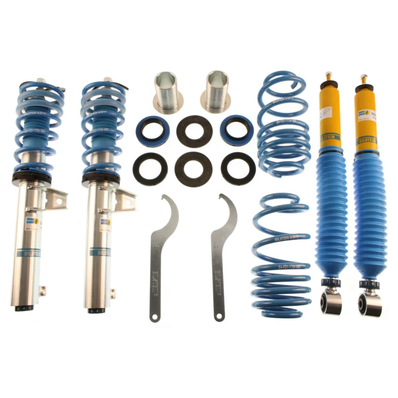 Bilstein 48-135245 - B8 5112 Leveling Kit, Dampers: Zinc Plated Front Yellow Rear/Springs: Blue