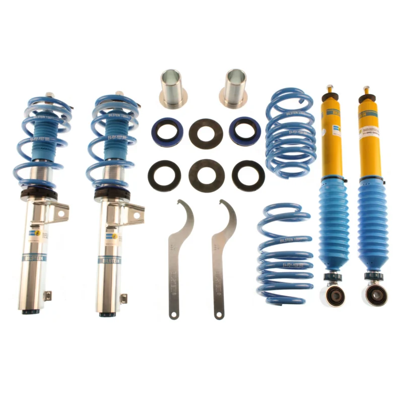 Bilstein 48-138864 - B8 5112 Leveling Kit, Dampers: Zinc Plated Front Yellow Rear/Springs: Blue