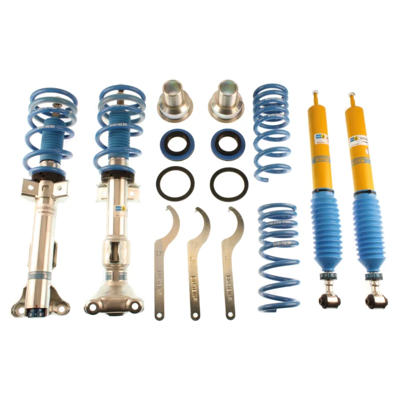 Bilstein 48-141147 - B8 5112 Leveling Kit, Dampers: Zinc Plated Front Yellow Rear/Springs: Blue