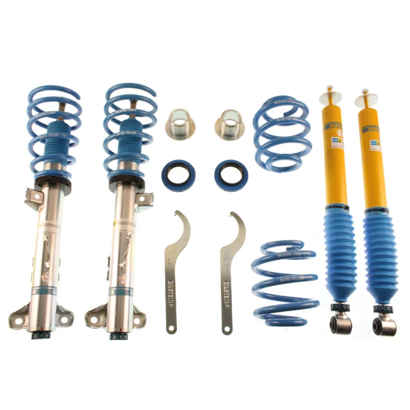Bilstein 48-141635 - B8 5112 Leveling Kit, Dampers: Zinc Plated Front Yellow Rear/Springs: Blue