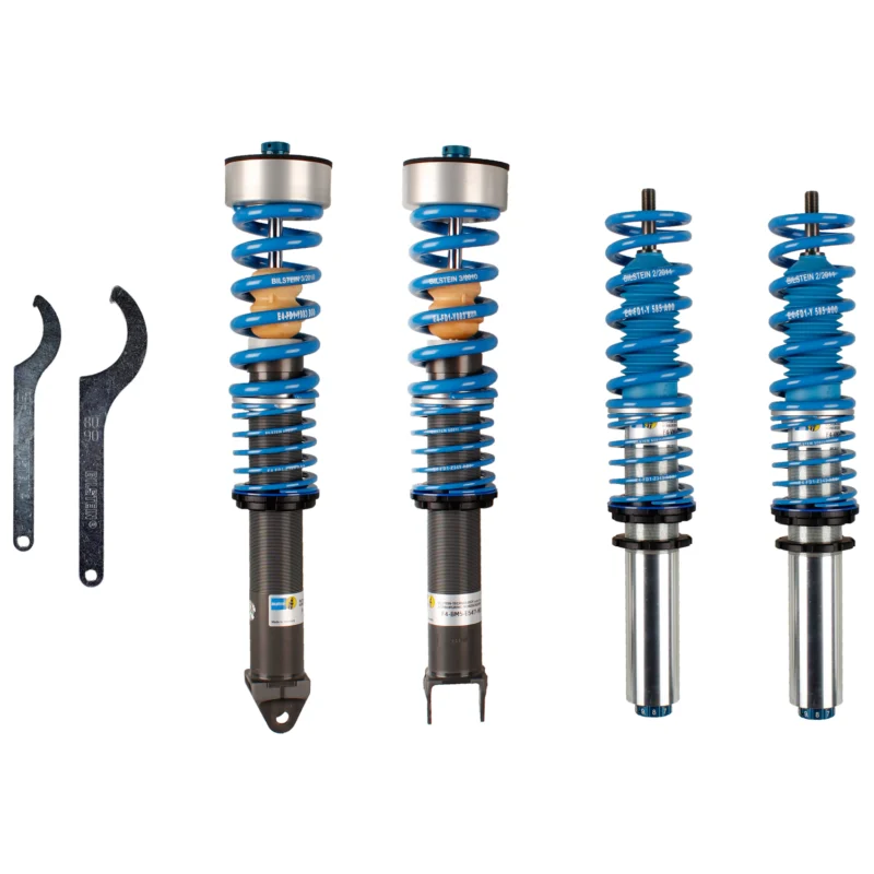 Bilstein 48-145459 - B8 5112 Leveling Kit, Dampers: Zinc Plated Front Clear Anodized Rear/Springs: Blue