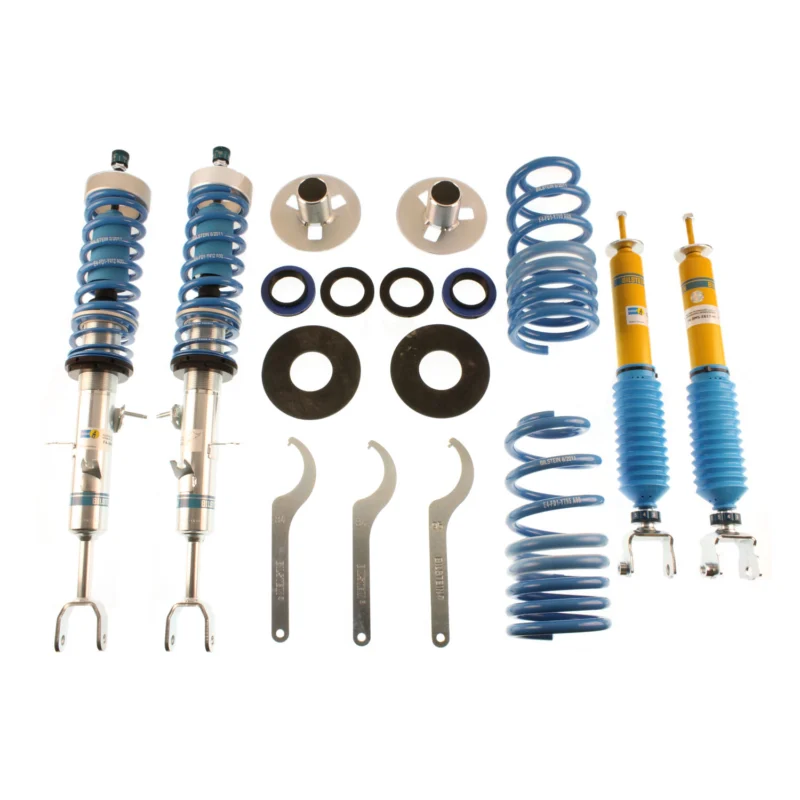 Bilstein 48-146142 - B8 5112 Leveling Kit, Dampers: Zinc Plated Front Yellow Rear/Springs: Blue