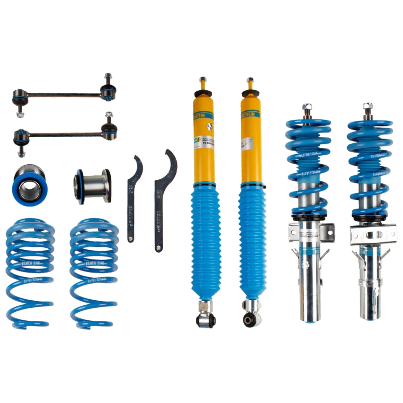 Bilstein 48-146852 - B8 5112 Leveling Kit, Dampers: Zinc Plated Front Yellow Rear/Springs: Blue