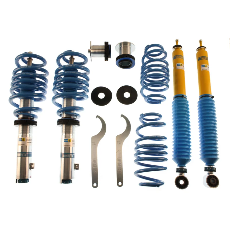 Bilstein 48-147231 - B8 5112 Leveling Kit, Dampers: Zinc Plated Front Yellow Rear/Springs: Blue