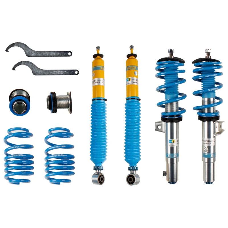Bilstein 48-156745 - B8 5112 Leveling Kit, Dampers: Zinc Plated Front Yellow Rear/Springs: Blue