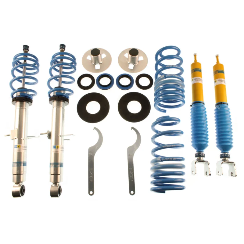 Bilstein 48-165815 - B8 5112 Leveling Kit, Dampers: Zinc Plated Front Yellow Rear/Springs: Blue