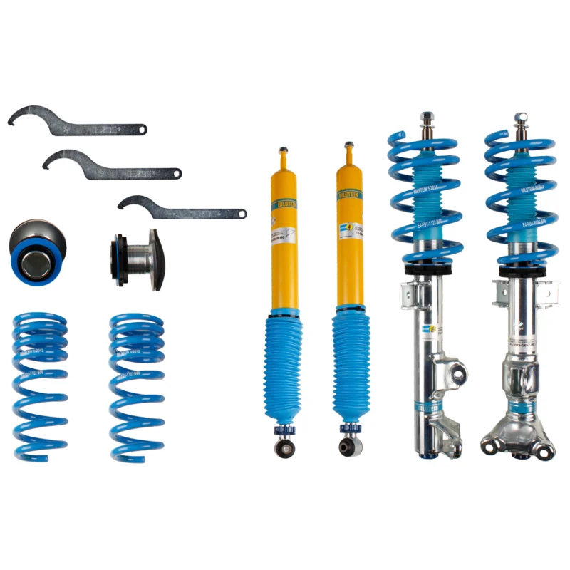 Bilstein 48-166560 - B8 5112 Leveling Kit, Dampers: Zinc Plated Front Yellow Rear/Springs: Blue