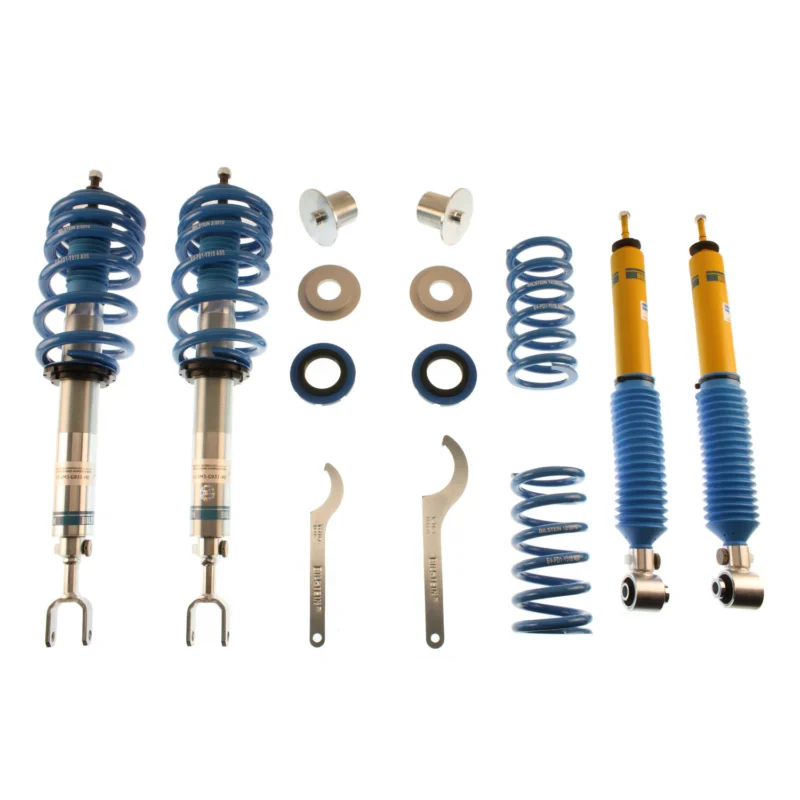Bilstein 48-169301 - B8 5112 Leveling Kit, Dampers: Zinc Plated Front Yellow Rear/Springs: Blue