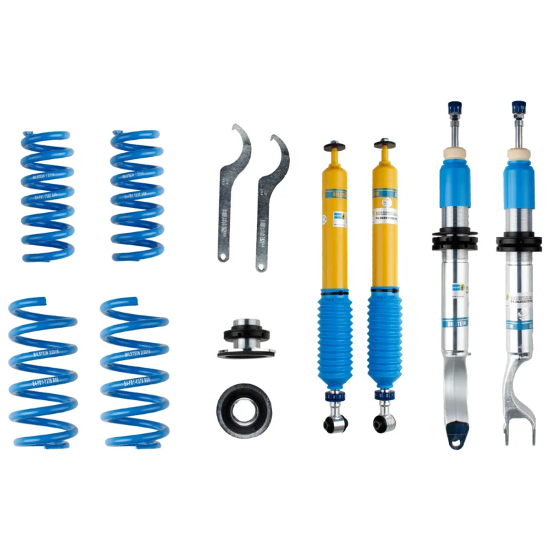 Bilstein 48-252096 - B8 5112 Leveling Kit, Dampers: Zinc Front Yellow Rear/Springs: Blue