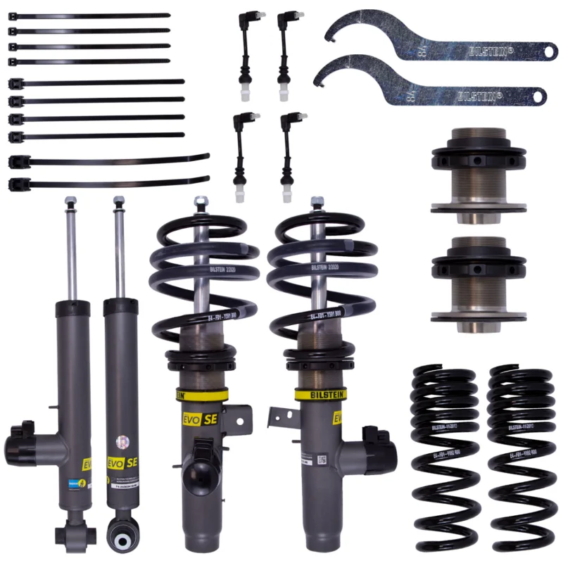 Bilstein 49-305135 - B16 Ride Control, Dampers: Grey Springs: Black
