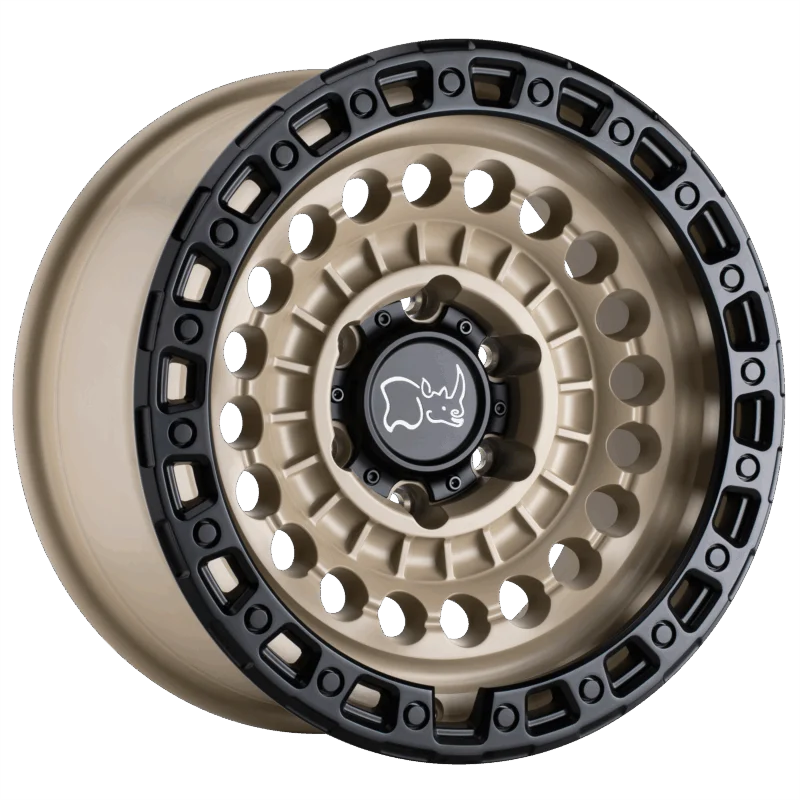 Black Rhino Hard Alloys 1785STN006114D76 - Sentinel, Desert Sand W/ Black Ring