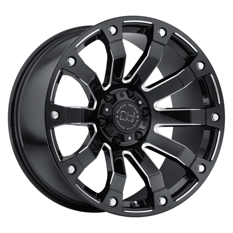 Black Rhino Hard Alloys 2010SLK-25140B78 - Selkirk, Gloss Black Milled